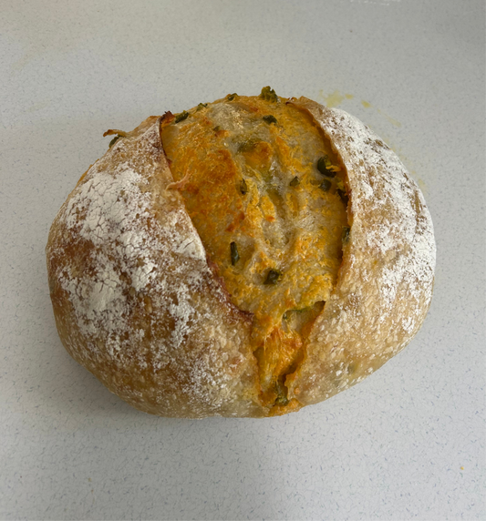 Jalapeño Cheddar Sourdough Loaf