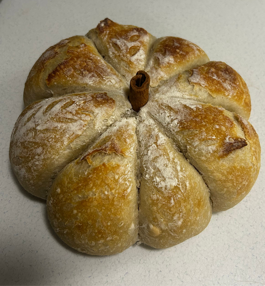Pumpkin Shaped Plain Sourdough Loaf